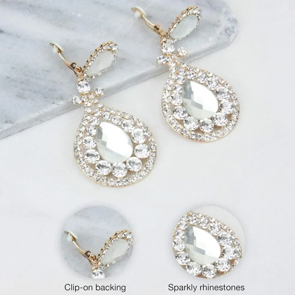 BijouStudios Clip On Earrings yellow gold